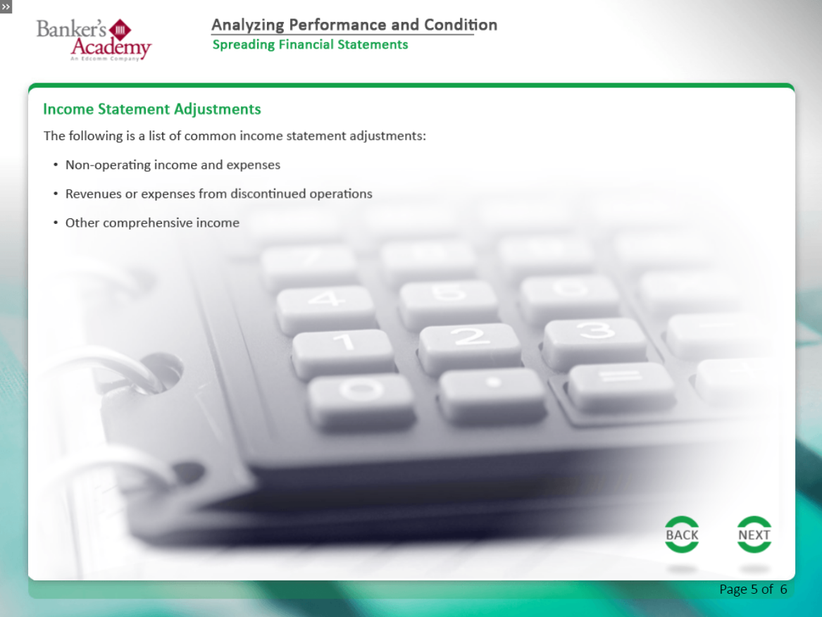 Analyzing Performance Condition - eBSI Export Academy