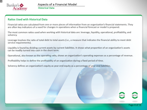 Aspects of a Financial Model - eBSI Export Academy