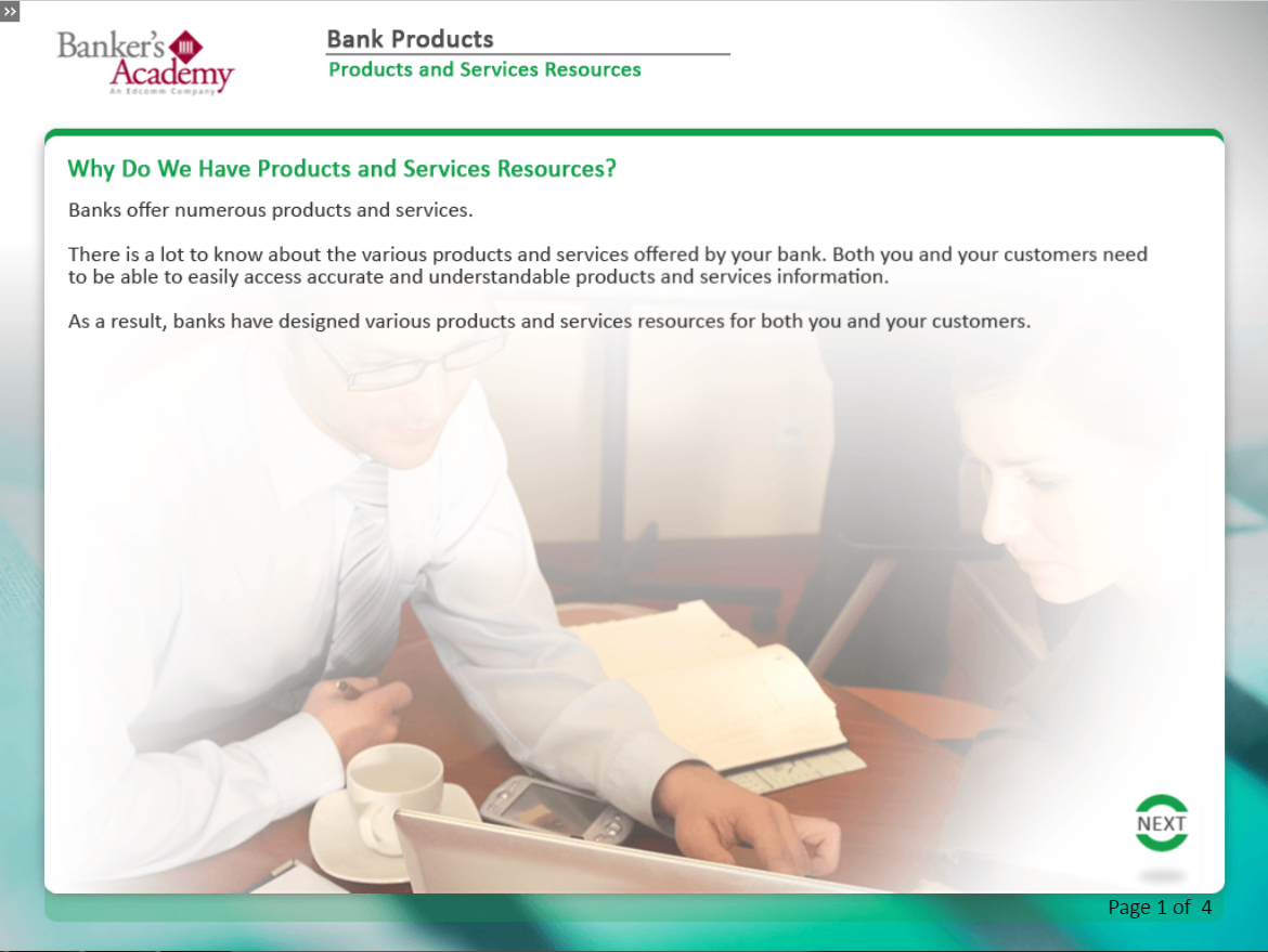 Bank Products - eBSI Export Academy