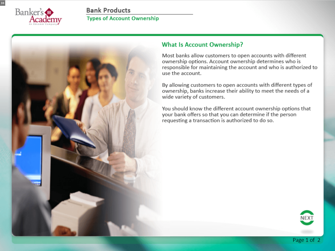 Bank Products - eBSI Export Academy