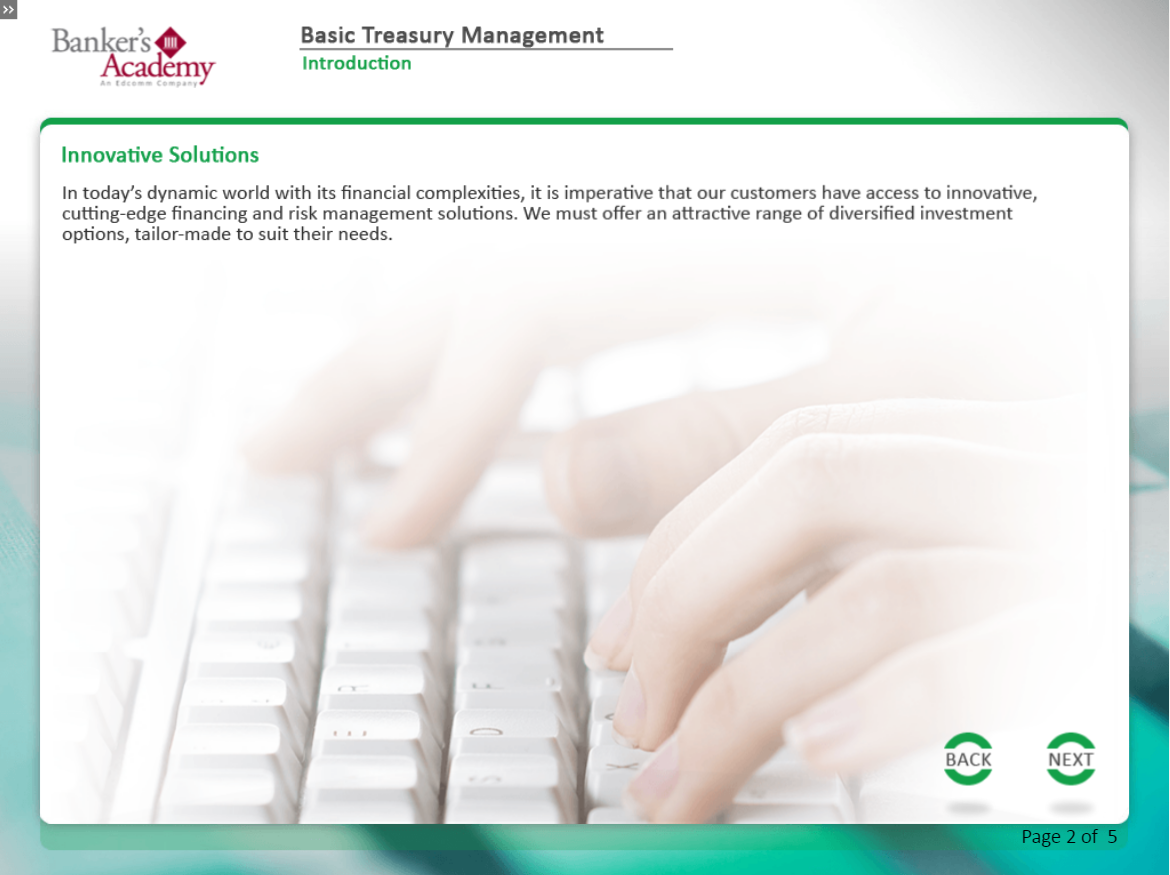 Basic Treasury Management - eBSI Export Academy