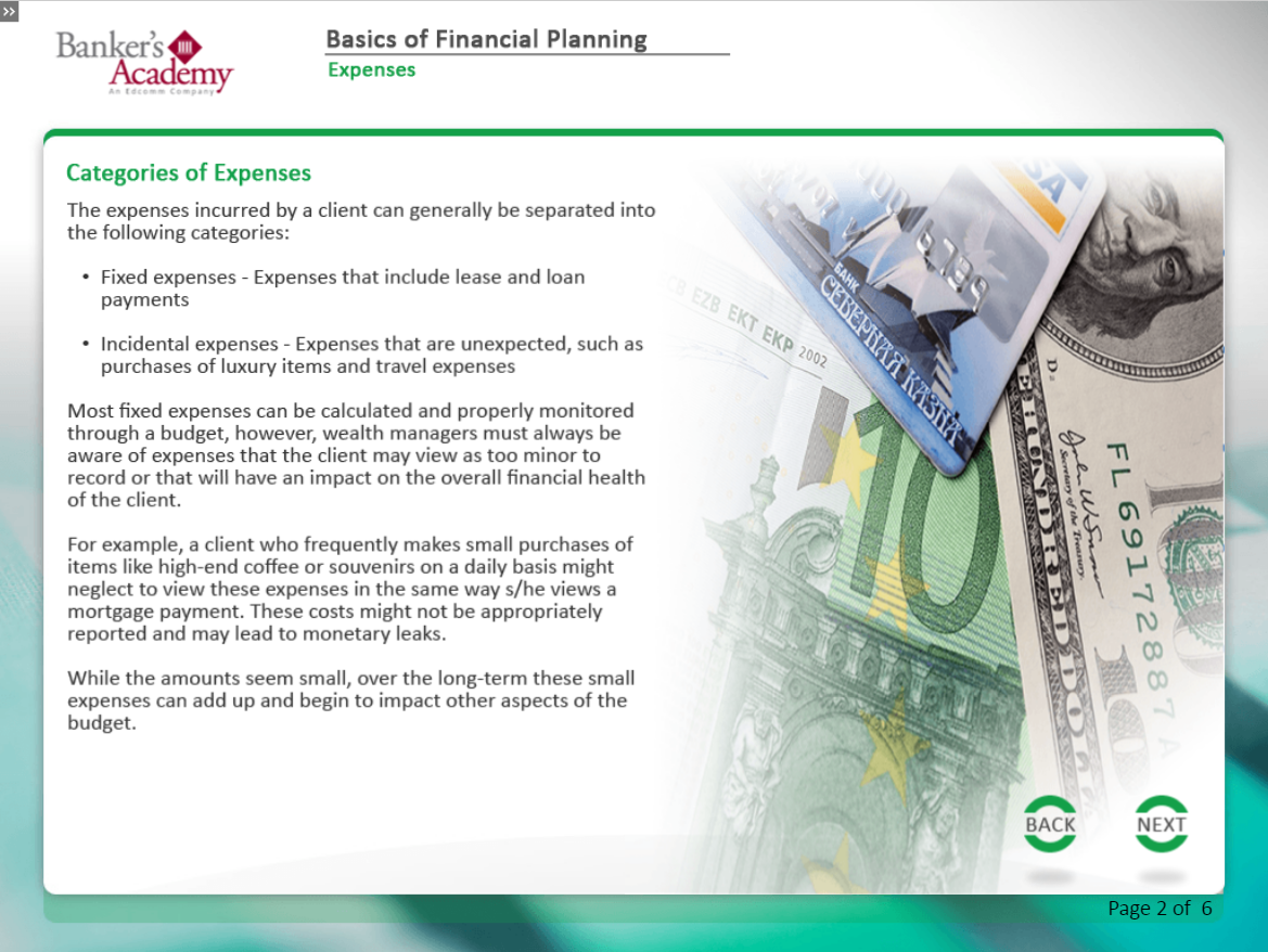 Basics of Financial Planning - eBSI Export Academy