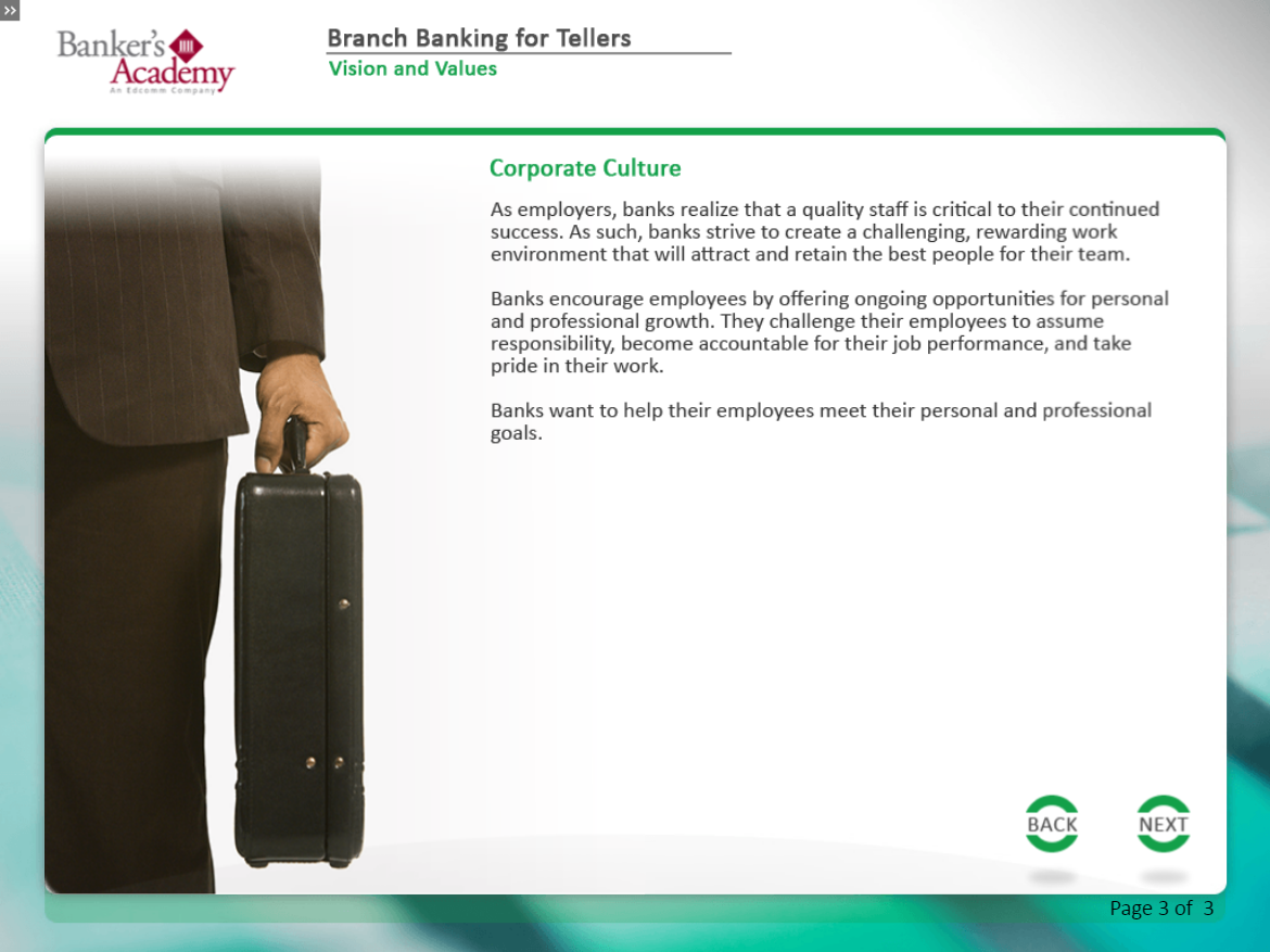 Branch Banking for Tellers - eBSI Export Academy