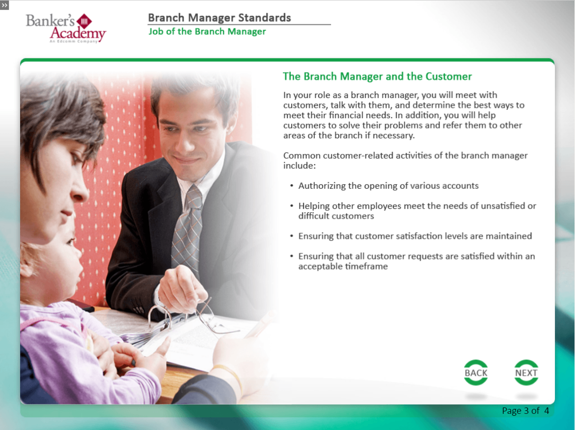 Branch Manager Standards - eBSI Export Academy