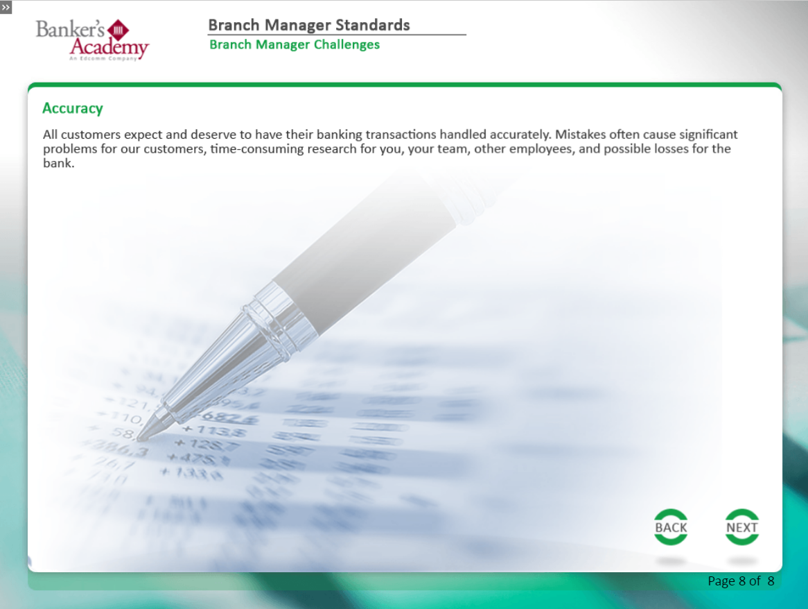 Branch Manager Standards - eBSI Export Academy
