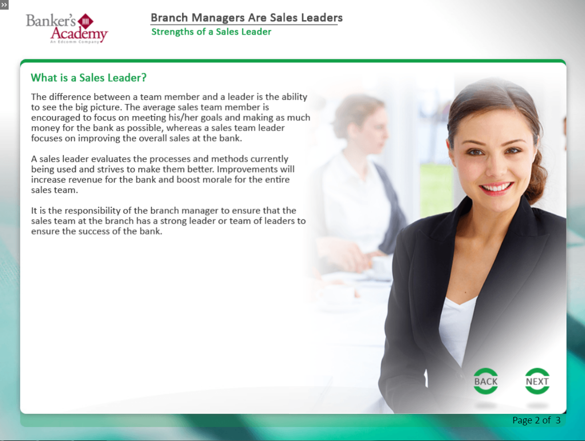 Branch Managers Are Sales Leaders - eBSI Export Academy