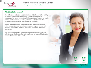 Branch Managers Are Sales Leaders - eBSI Export Academy