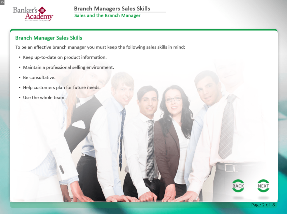 Branch Managers Sales Skills - eBSI Export Academy