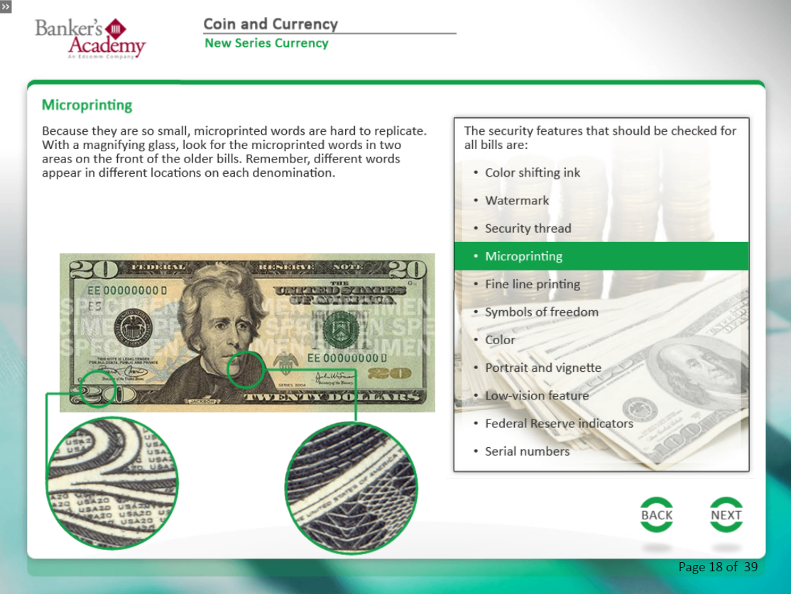 Coin and Currency - eBSI Export Academy