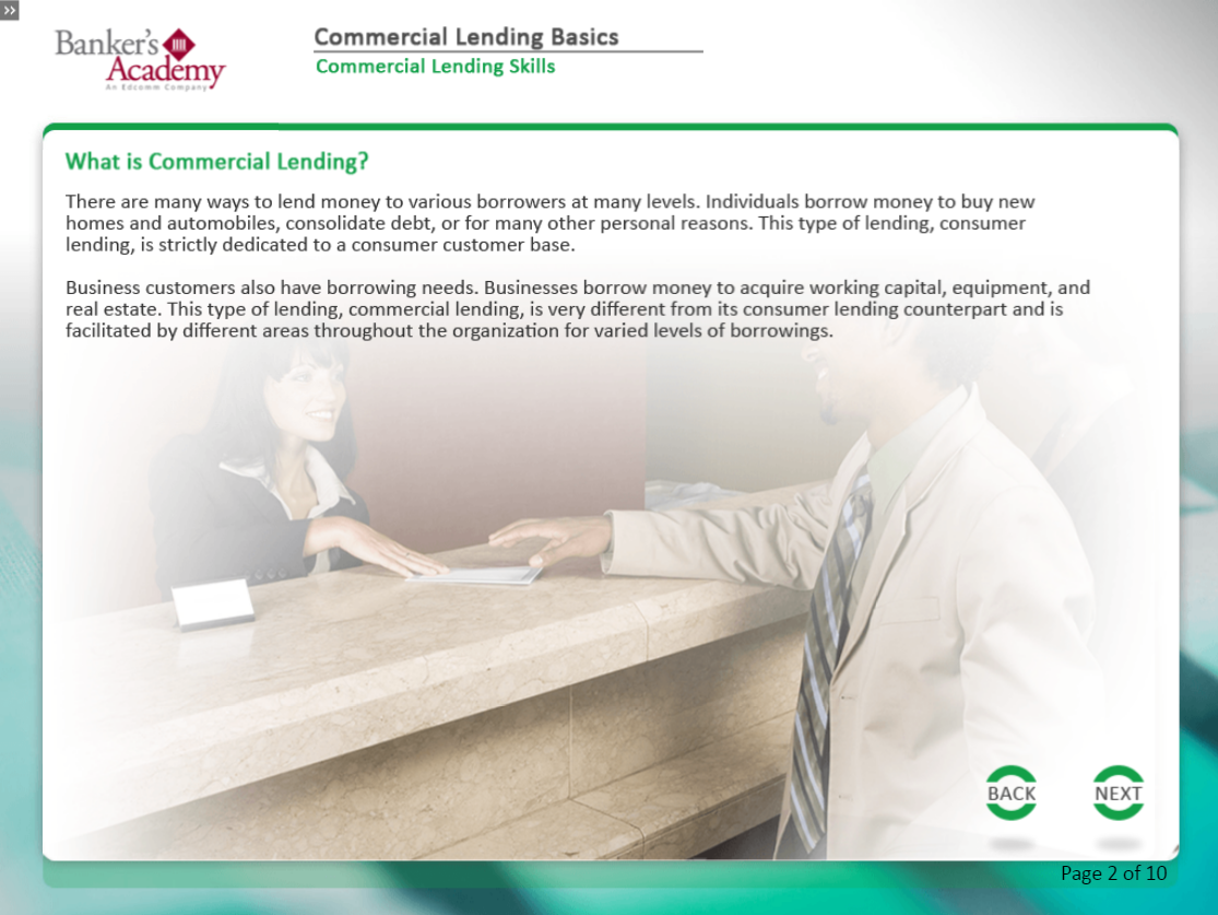 Commercial Lending Basics - eBSI Export Academy