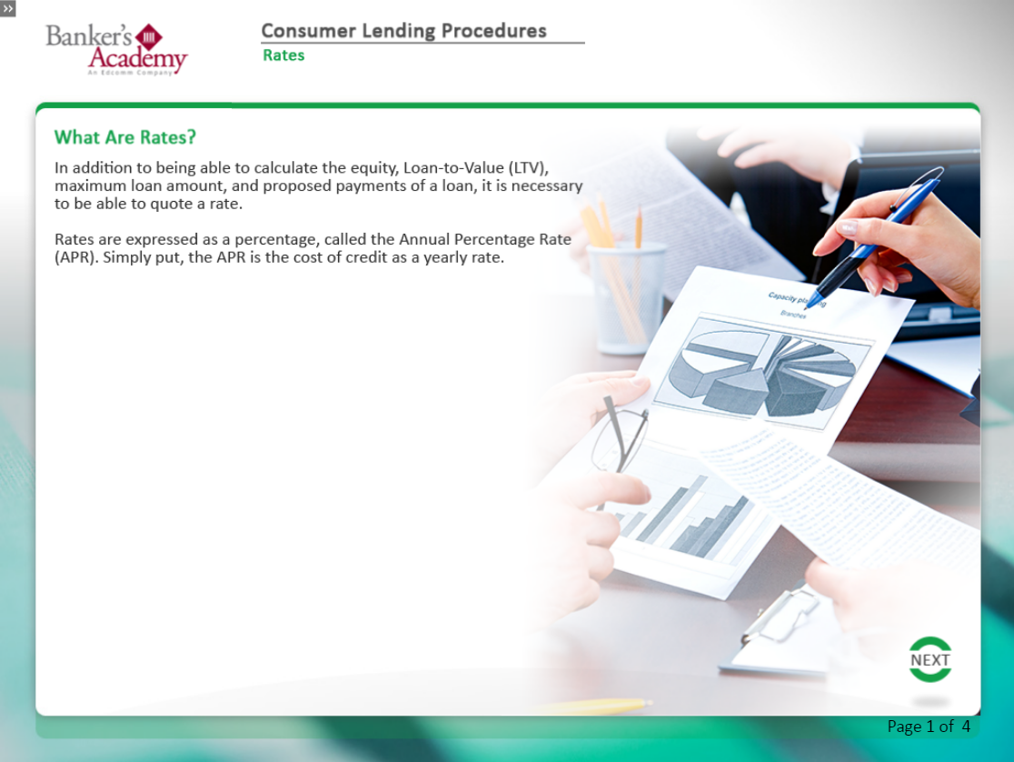 Consumer Lending Procedures - eBSI Export Academy