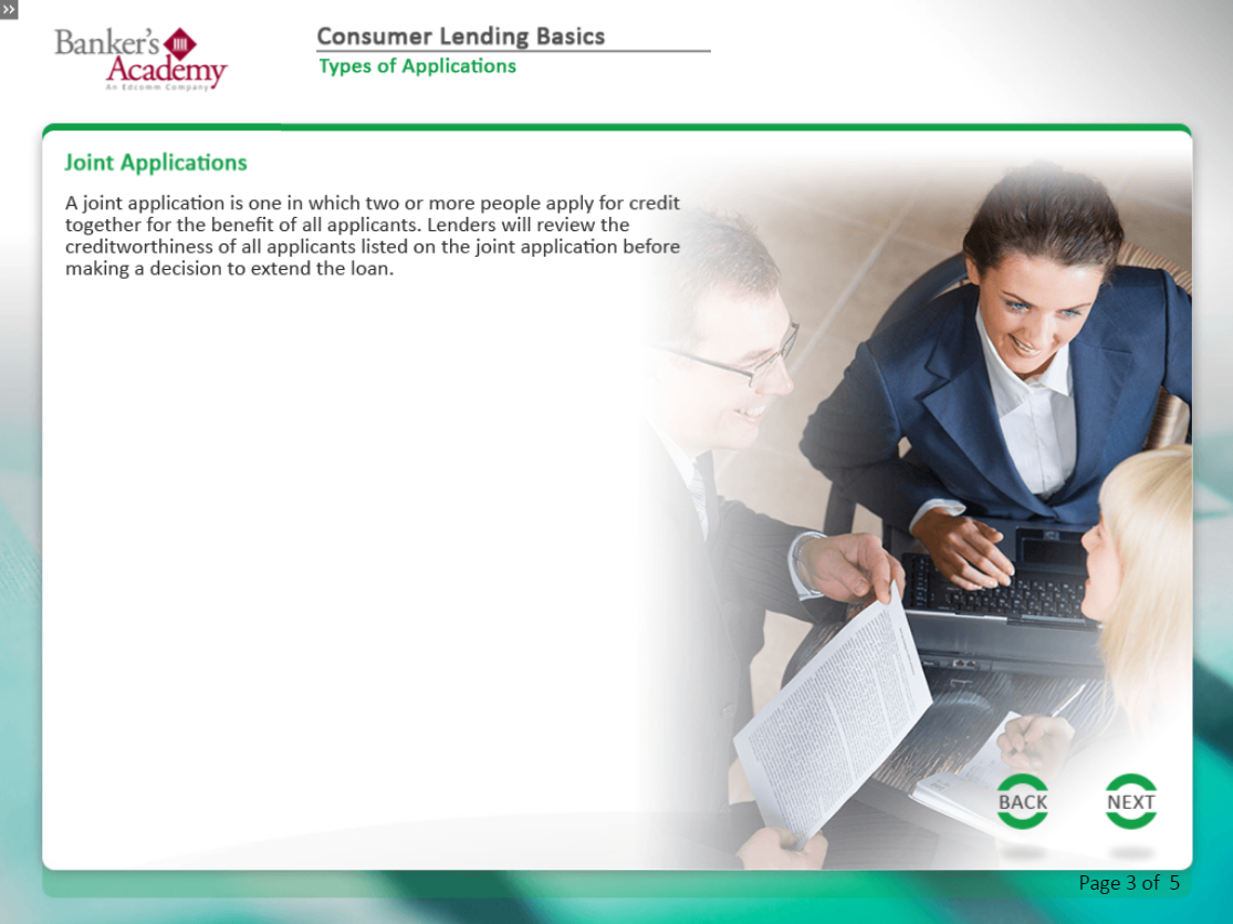 Consumer Lending Basics - eBSI Export Academy