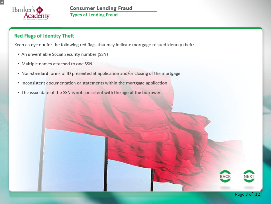 Consumer Lending Fraud - eBSI Export Academy