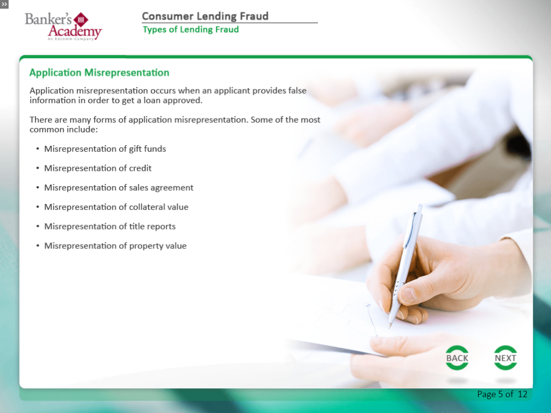 Consumer Lending Fraud - eBSI Export Academy