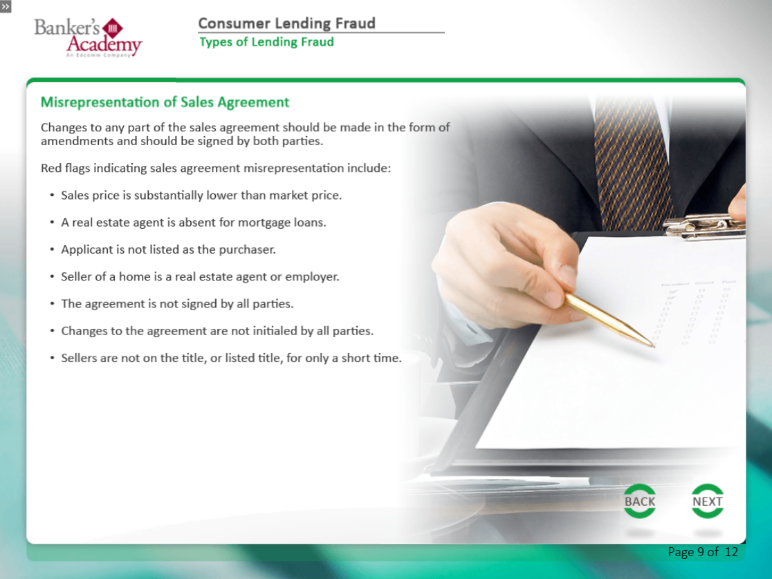 Consumer Lending Fraud - eBSI Export Academy
