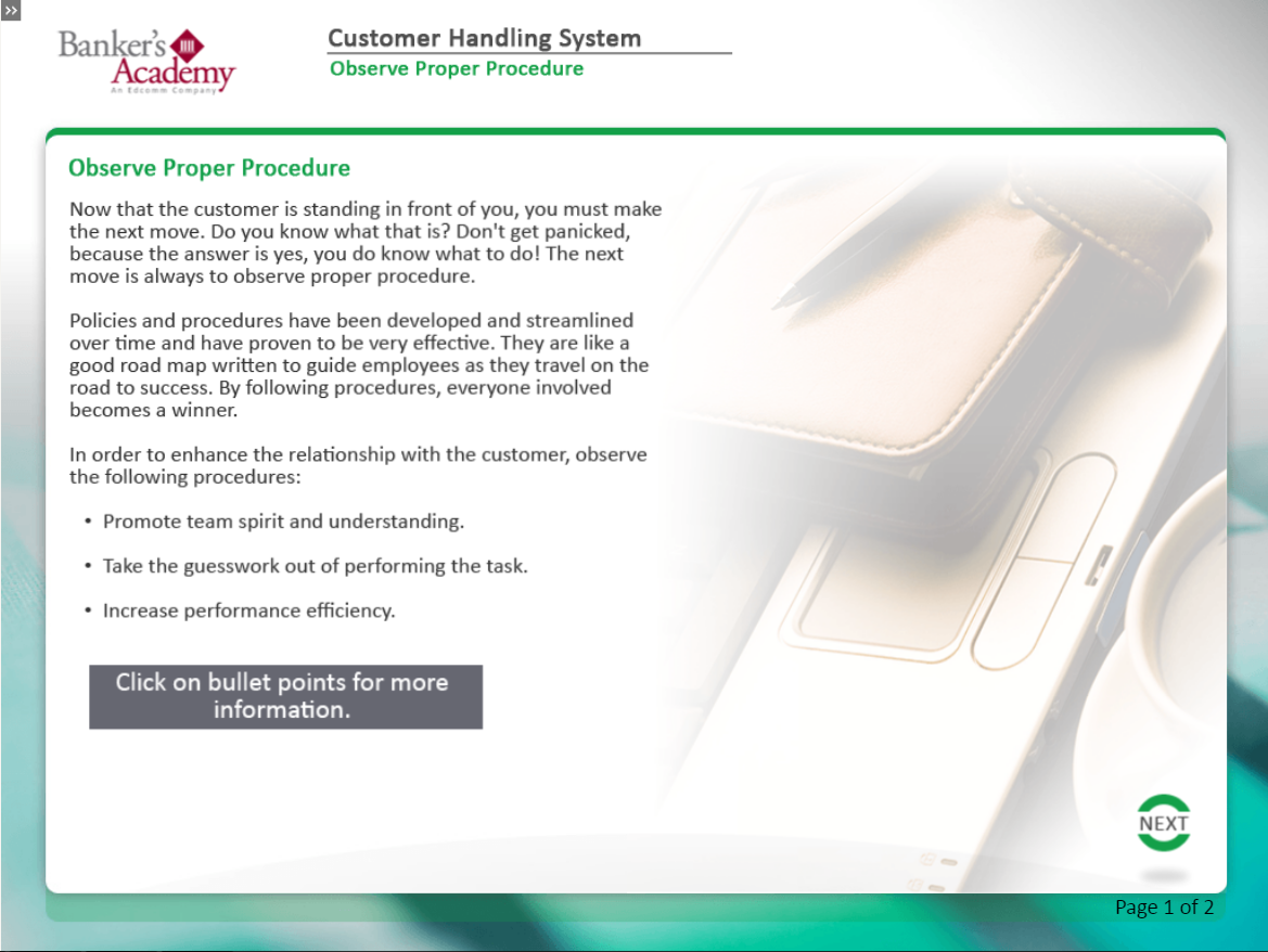Customer Handling System - eBSI Export Academy