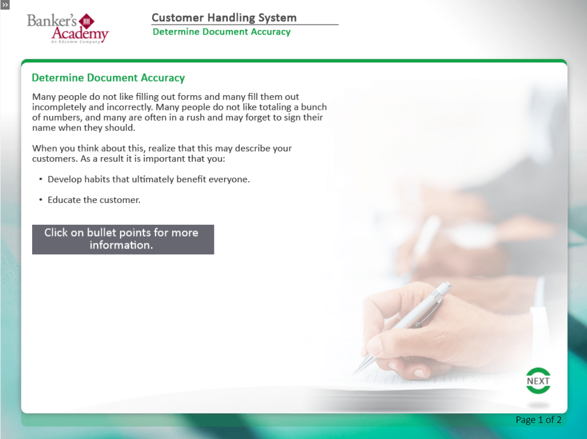 Customer Handling System - eBSI Export Academy