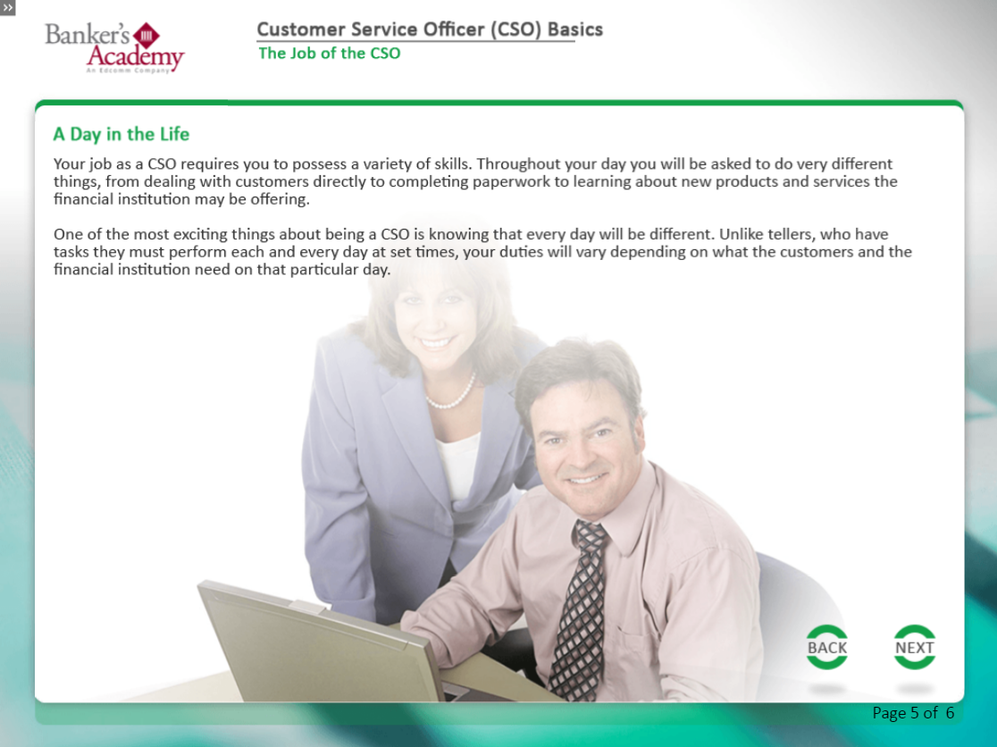 Customer Service Officer CSO Basics - eBSI Export Academy