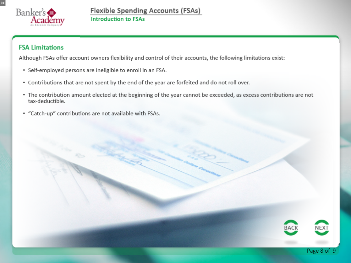Flexible Spending Accounts FSAs - eBSI Export Academy