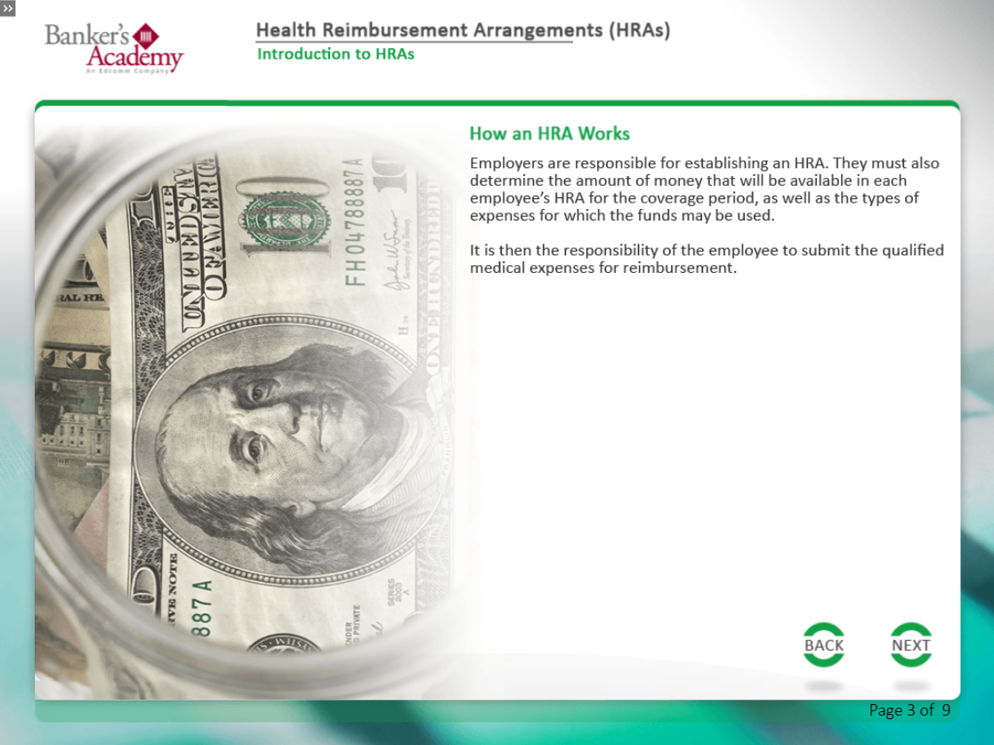 Health Reimbursement Arrangements (HRAs) - eBSI Export Academy