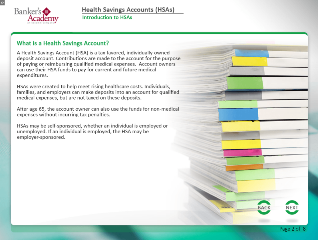 Health Savings Accounts (HSAs) - eBSI Export Academy
