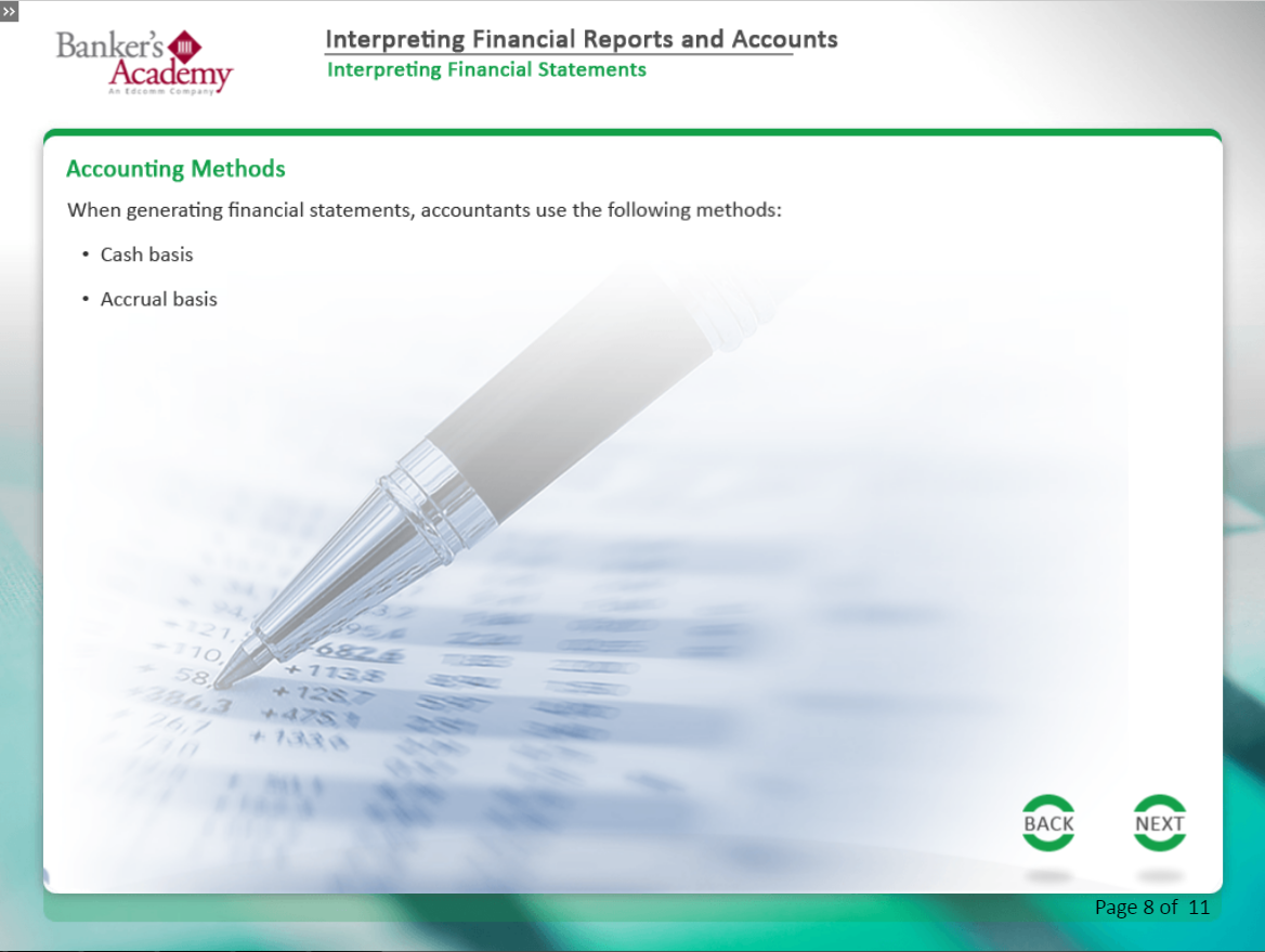 Interpreting Financial Reports Accounts - eBSI Export Academy