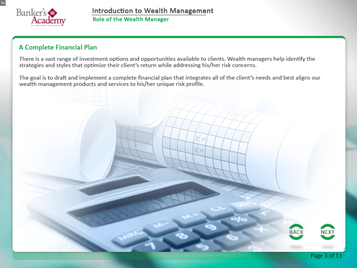 Introduction to Wealth Management - eBSI Export Academy
