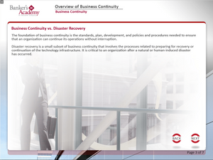 Overview of Business Continuity - eBSI Export Academy