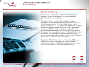 Overview of Business Continuity - eBSI Export Academy