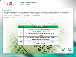 Typical Financial Models - eBSI Export Academy