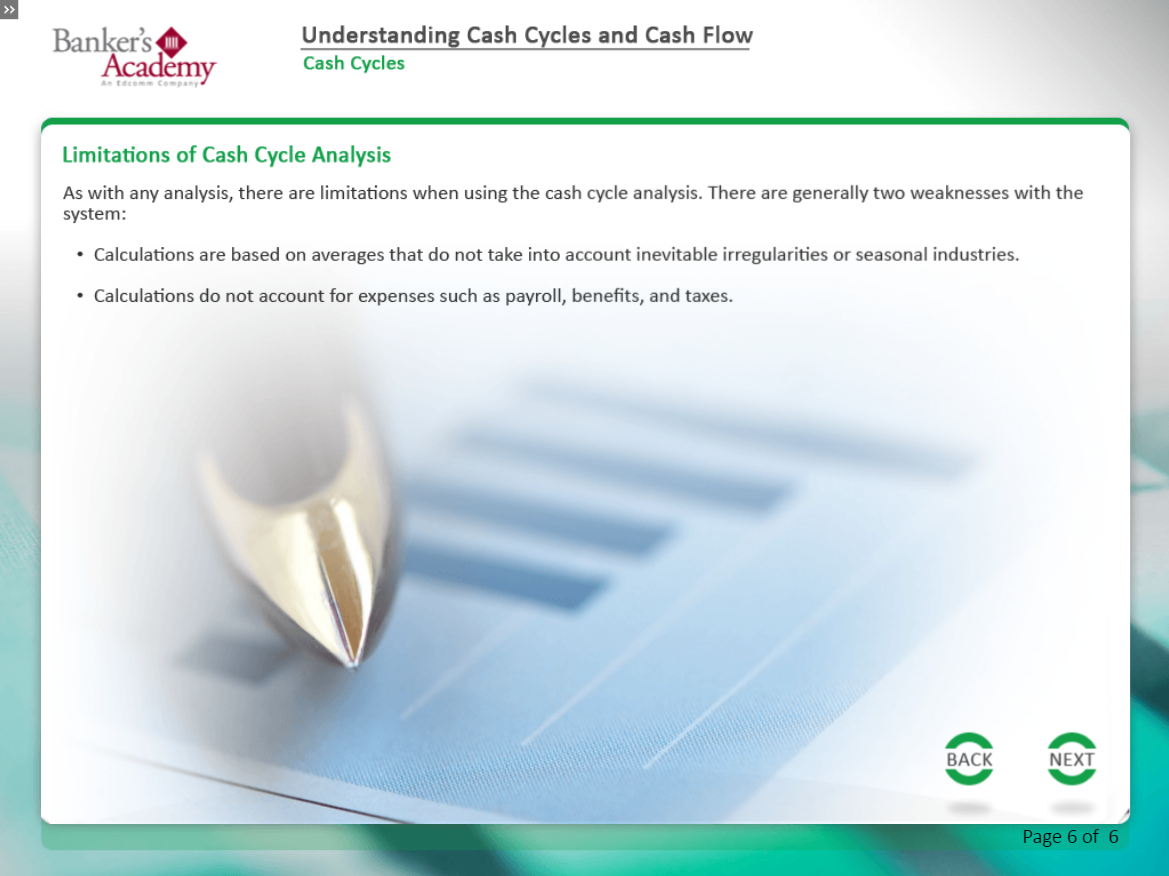 Understanding Cash Cycles Cash Flow - eBSI Export Academy