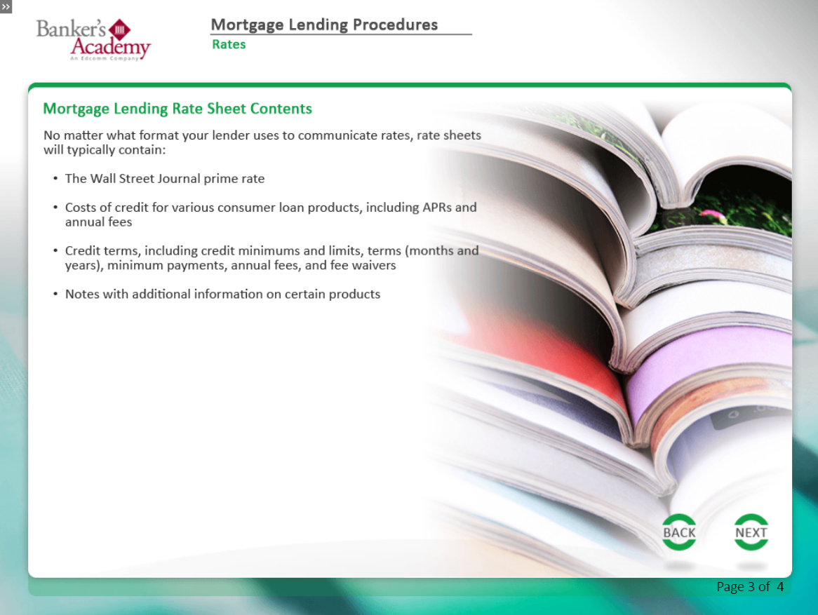 Mortgage Lending Procedures - eBSI Export Academy