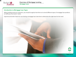 Overview of Mortgage Lending - eBSI Export Academy