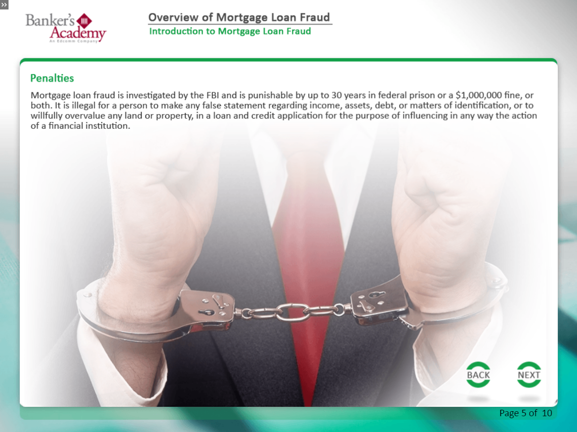 Overview Of Mortgage Loan Fraud - eBSI Export Academy