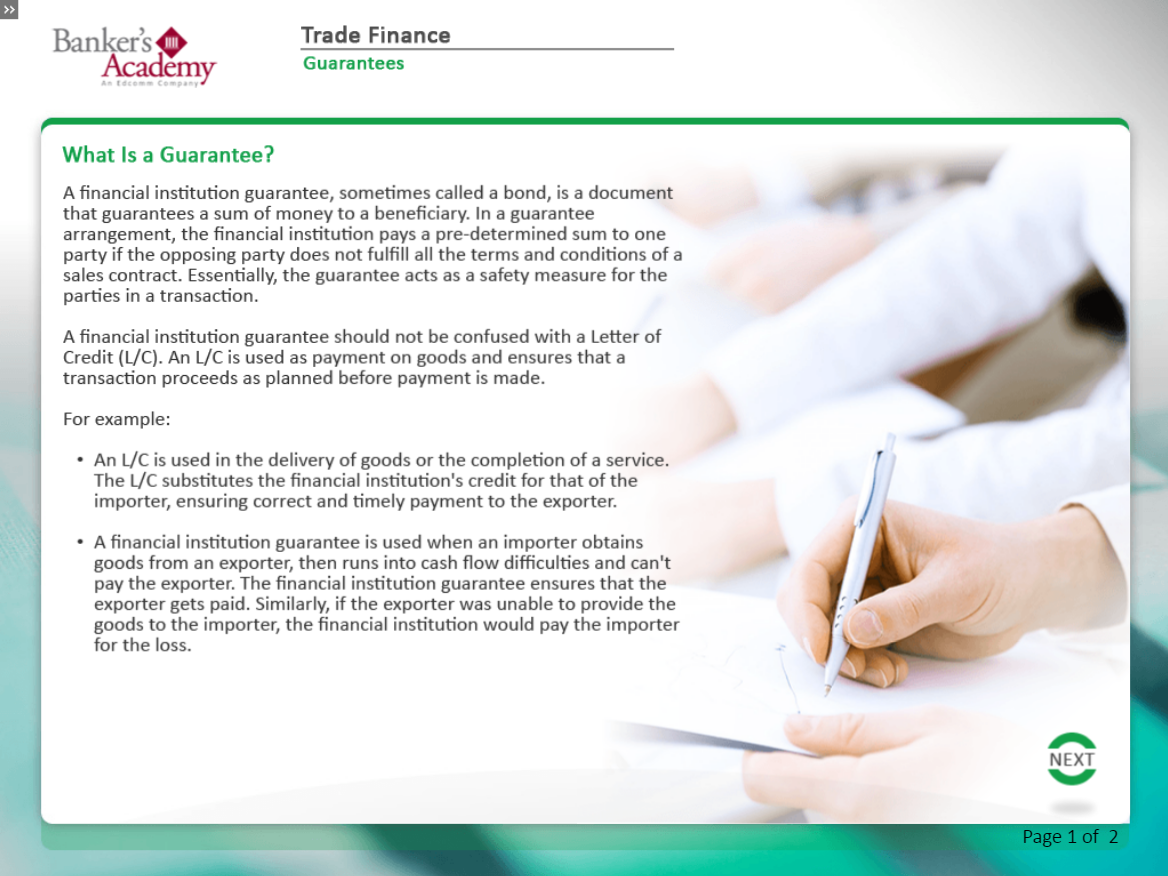 Introduction to Trade Finance - eBSI Export Academy