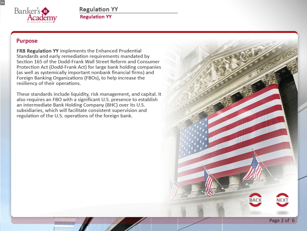 Regulation YY - eBSI Export Academy