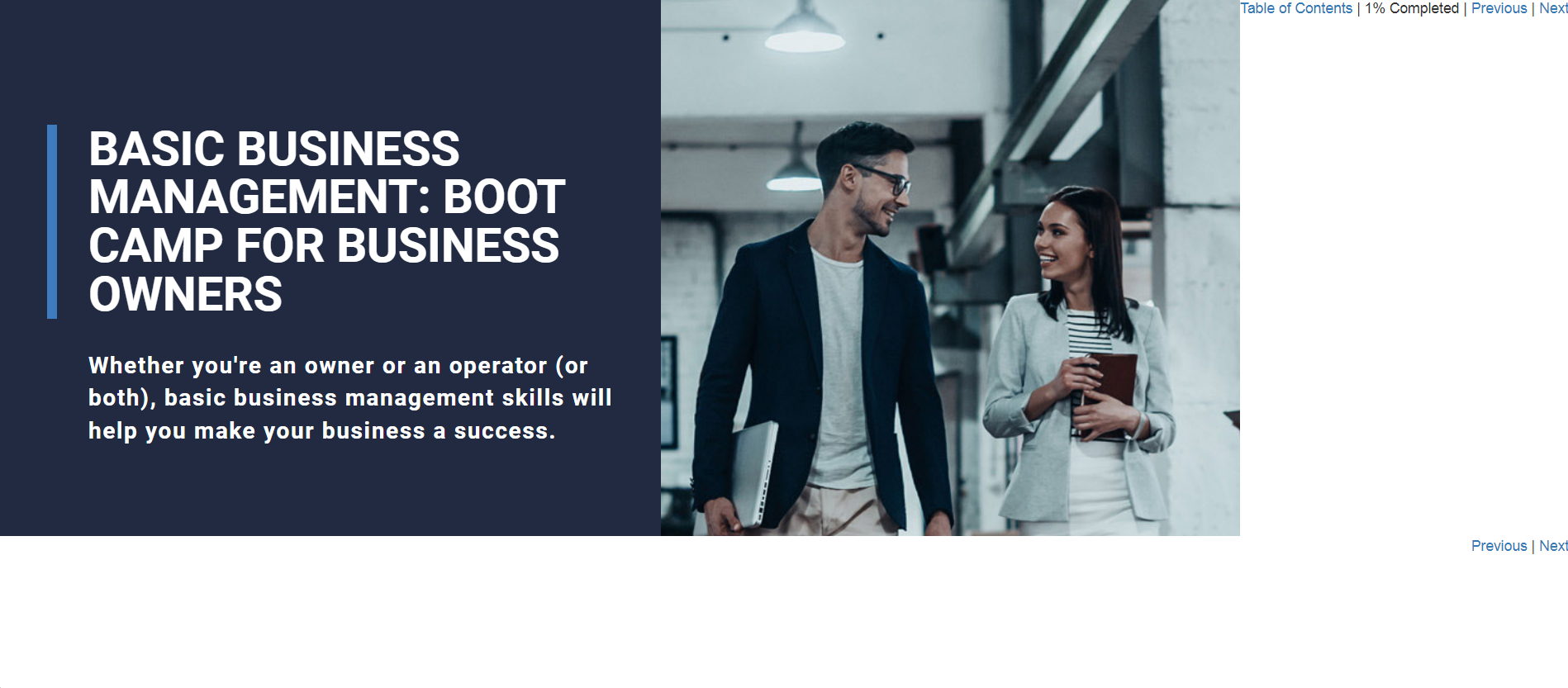 Basic Business Management: Boot Camp for Business Owners - eBSI Export Academy