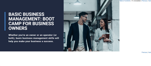 Basic Business Management: Boot Camp for Business Owners - eBSI Export Academy