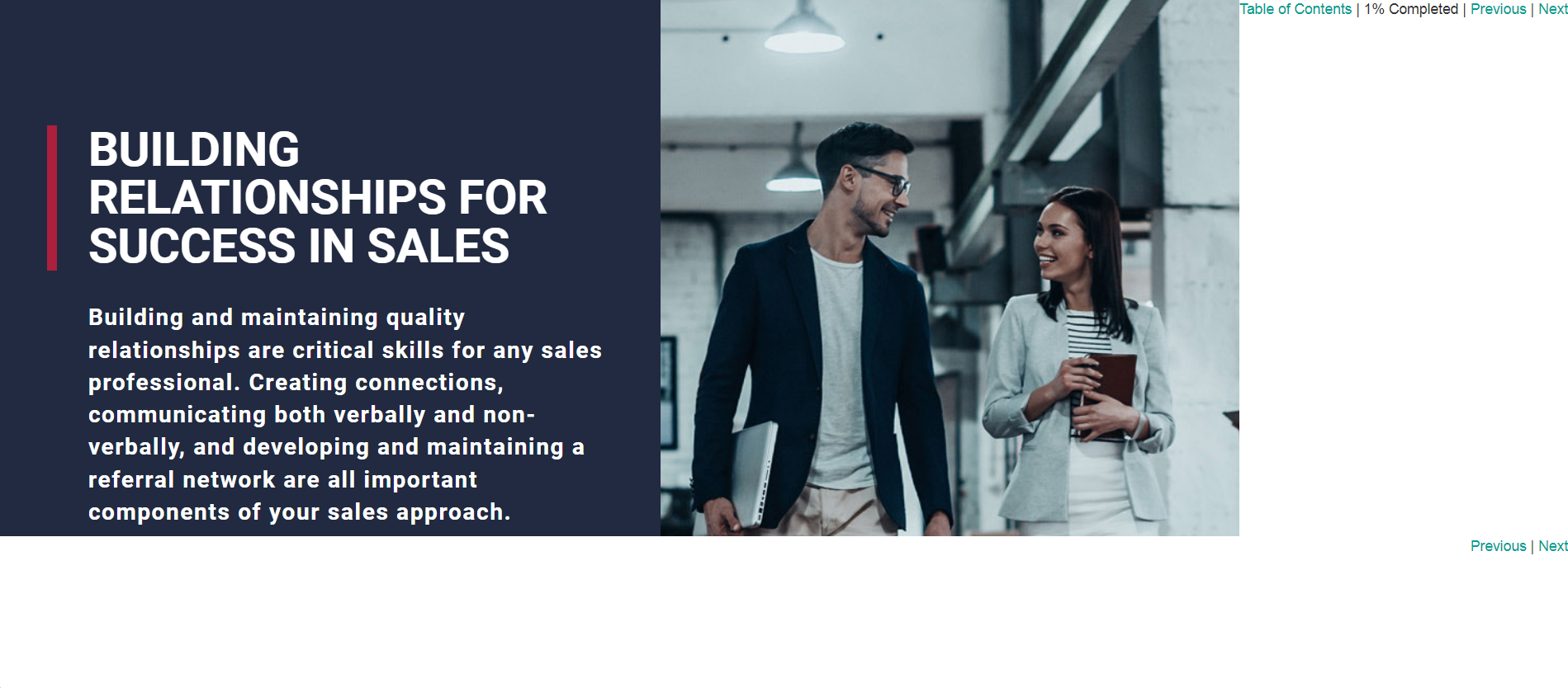 Building Relationships for Success in Sales - eBSI Export Academy