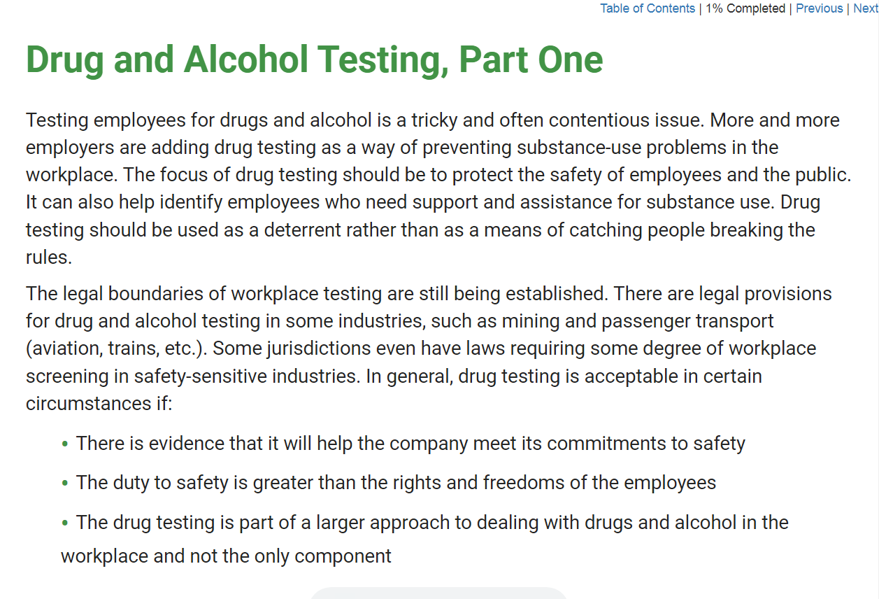Cannabis and the Workplace - eBSI Export Academy