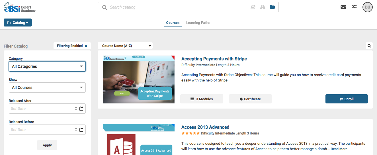 CPD Catalog Annual Subscription - eBSI Export Academy