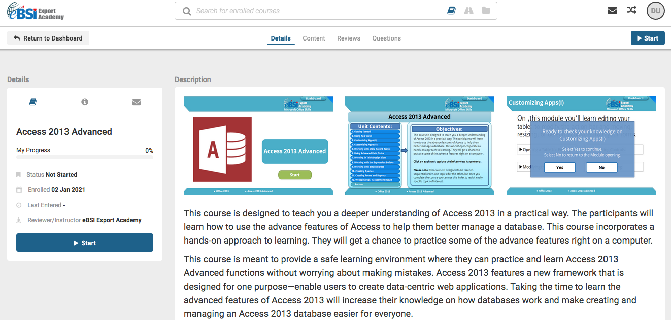 CPD Catalog Monthly Subscription - eBSI Export Academy