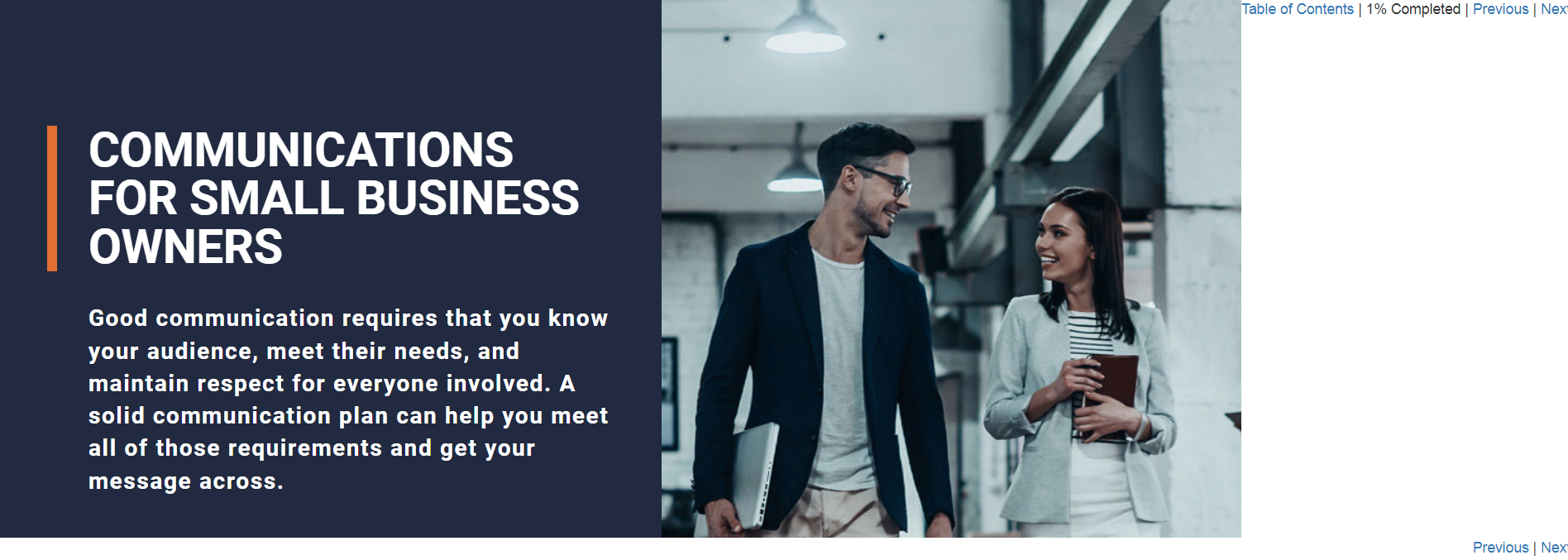 Communications for Small Business Owners - eBSI Export Academy
