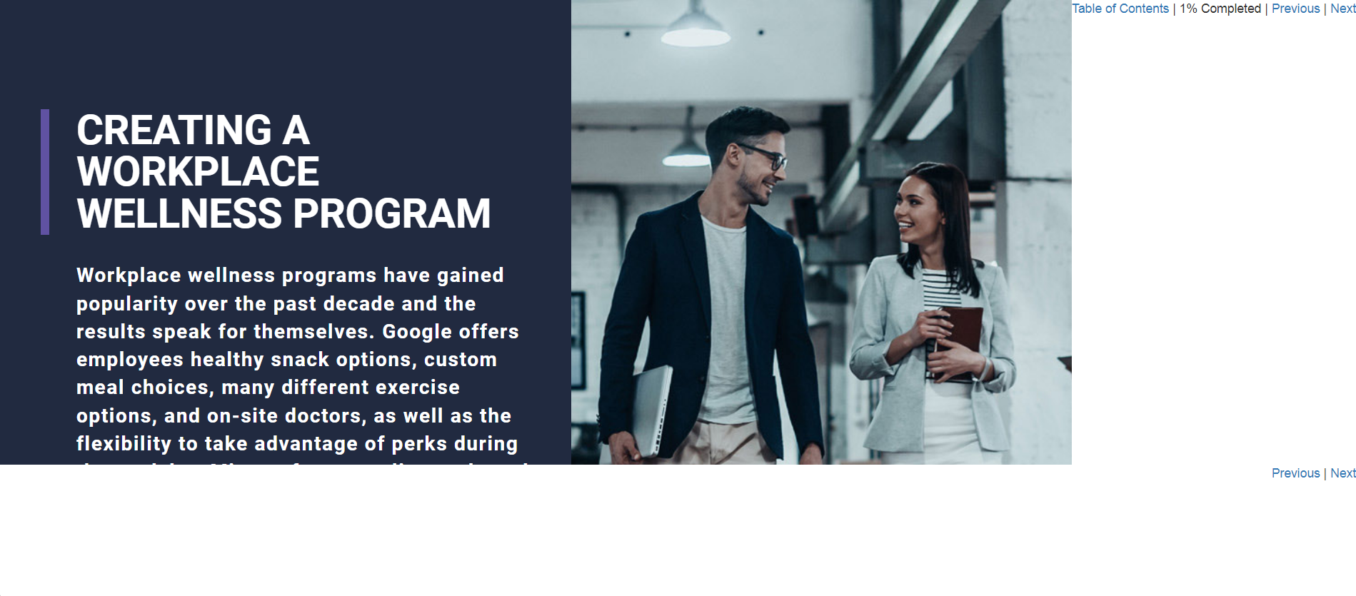 Creating a Workplace Wellness Program - eBSI Export Academy