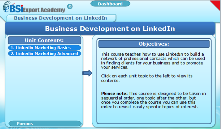 Business Development on LinkedIn - eBSI Export Academy
