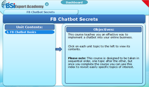 Facebook Chatbot Secrets - eBSI Export Academy