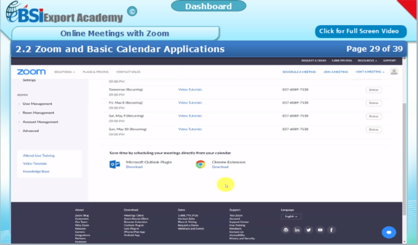 Online Meetings with Zoom - eBSI Export Academy