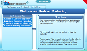Webinar and Podcast Marketing - eBSI Export Academy
