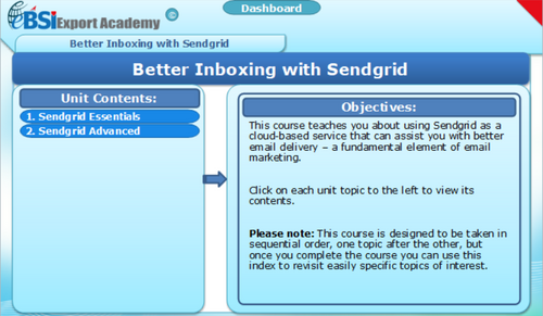 Better Inboxing with Sendgrid - eBSI Export Academy