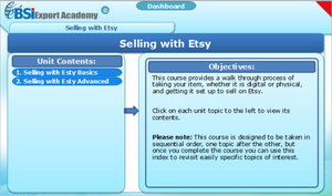 Selling with Etsy - eBSI Export Academy